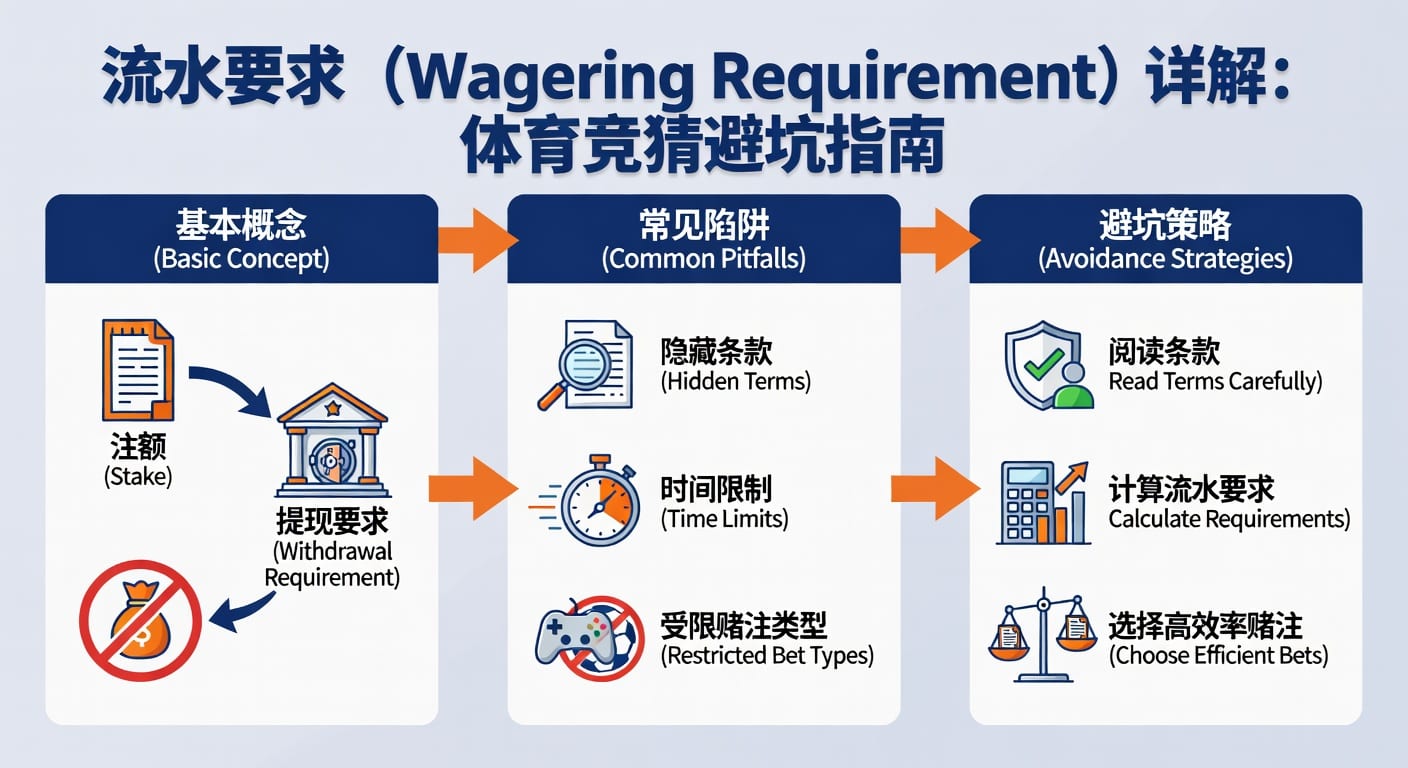 流水要求 sports wagering requirement 解析与计算